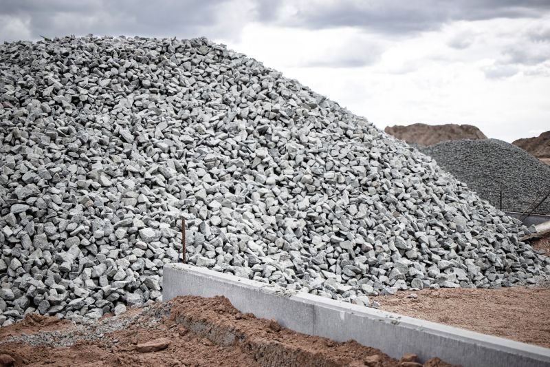 Bulk Rock Piles at Site